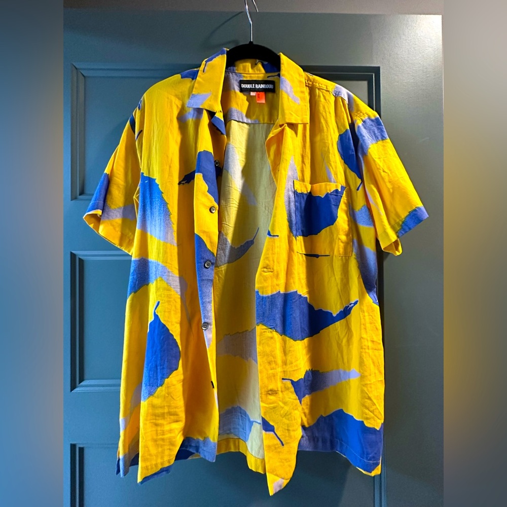 Double Rainbou button down shirt